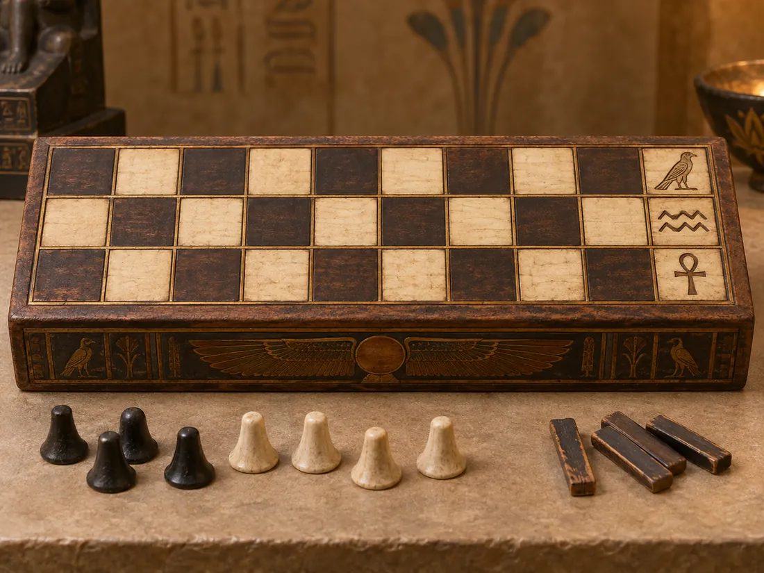 Ancient Egyptian Senet board